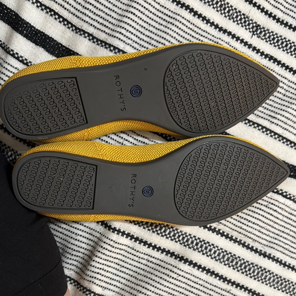 Rothy's Yellow Flats 6.5 - Picture 2 of 3